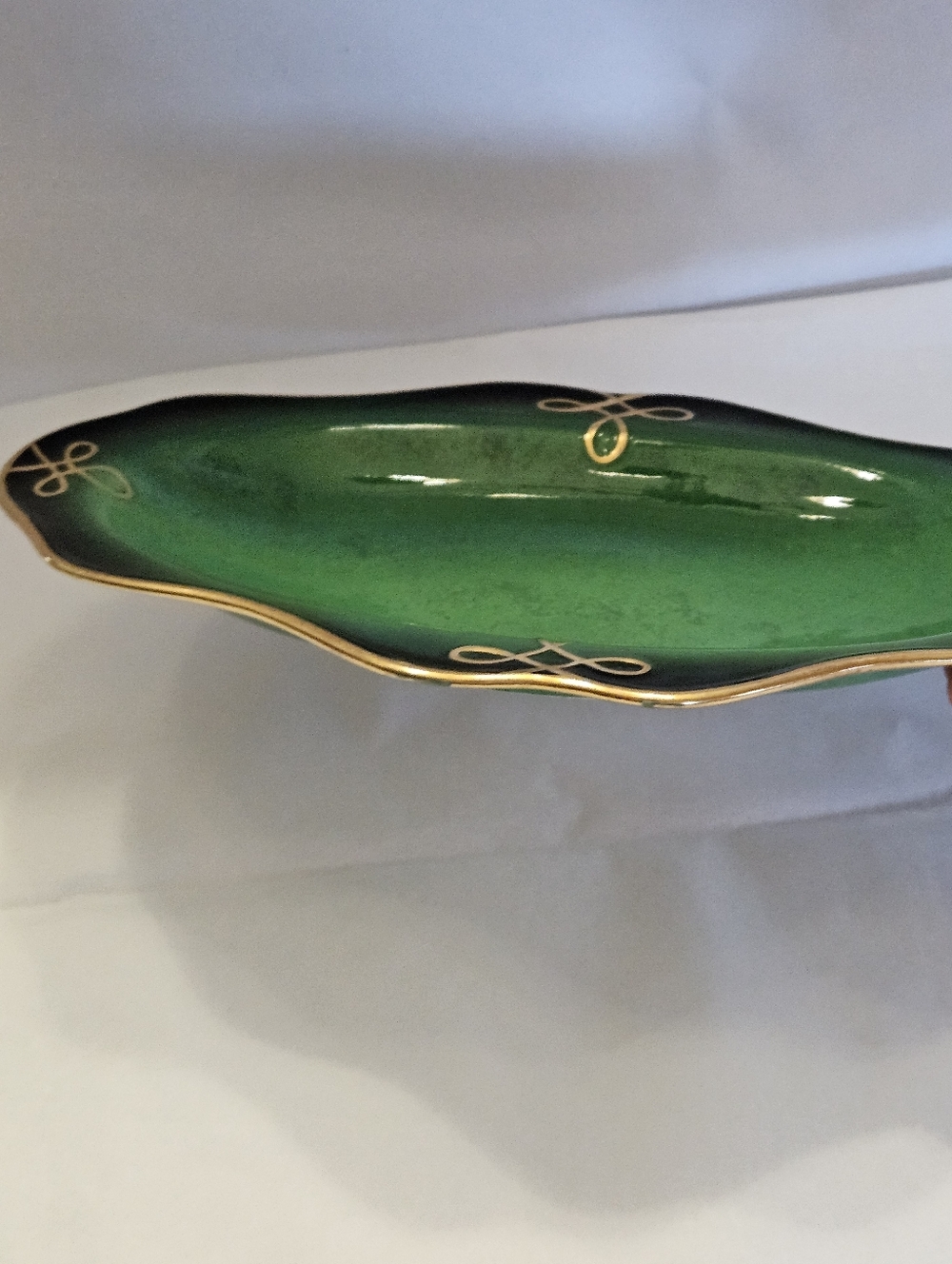 "Royal Green" Carltonware Serving/Trinket Dish - Picture 2 of 8